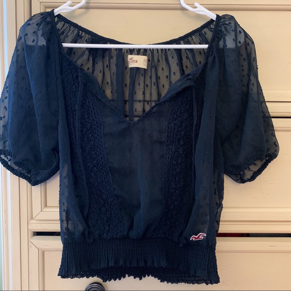 Sheer Puff sleeve top